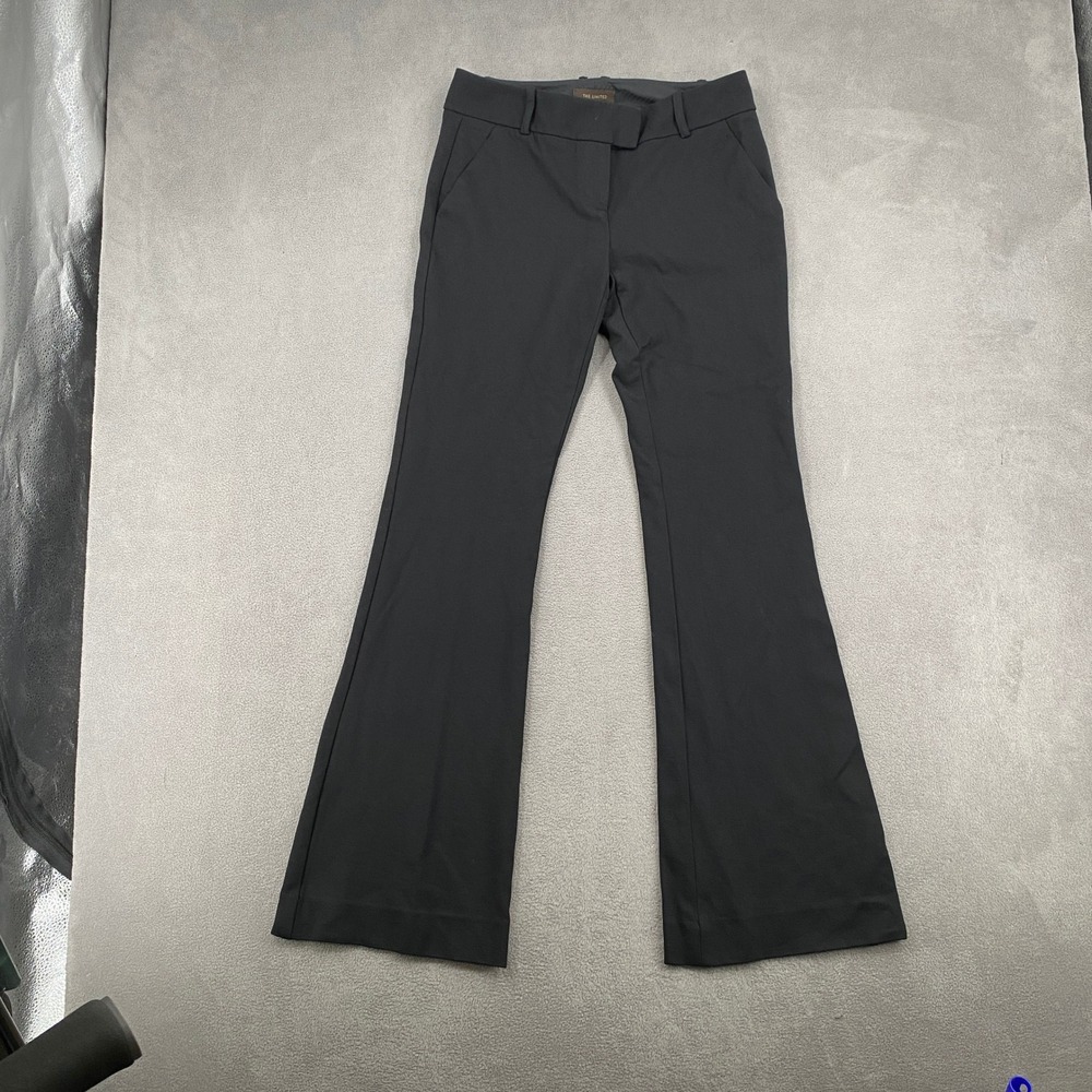 The Limited Womens Black Flare Dress Pants Size 4R Y2K Stretch Trousers 8721